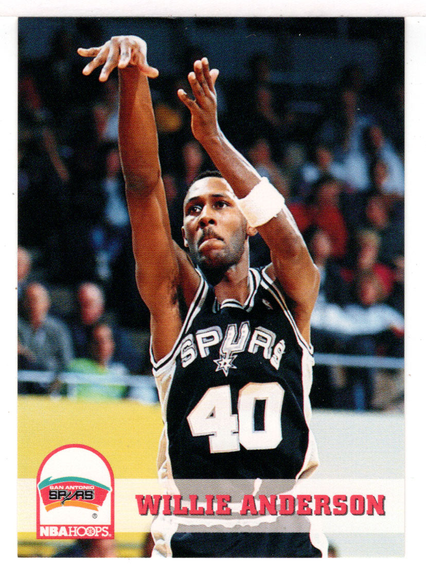 Willie Anderson - San Antonio Spurs (NBA Basketball Card) 1993-94 Hoops # 195 Mint