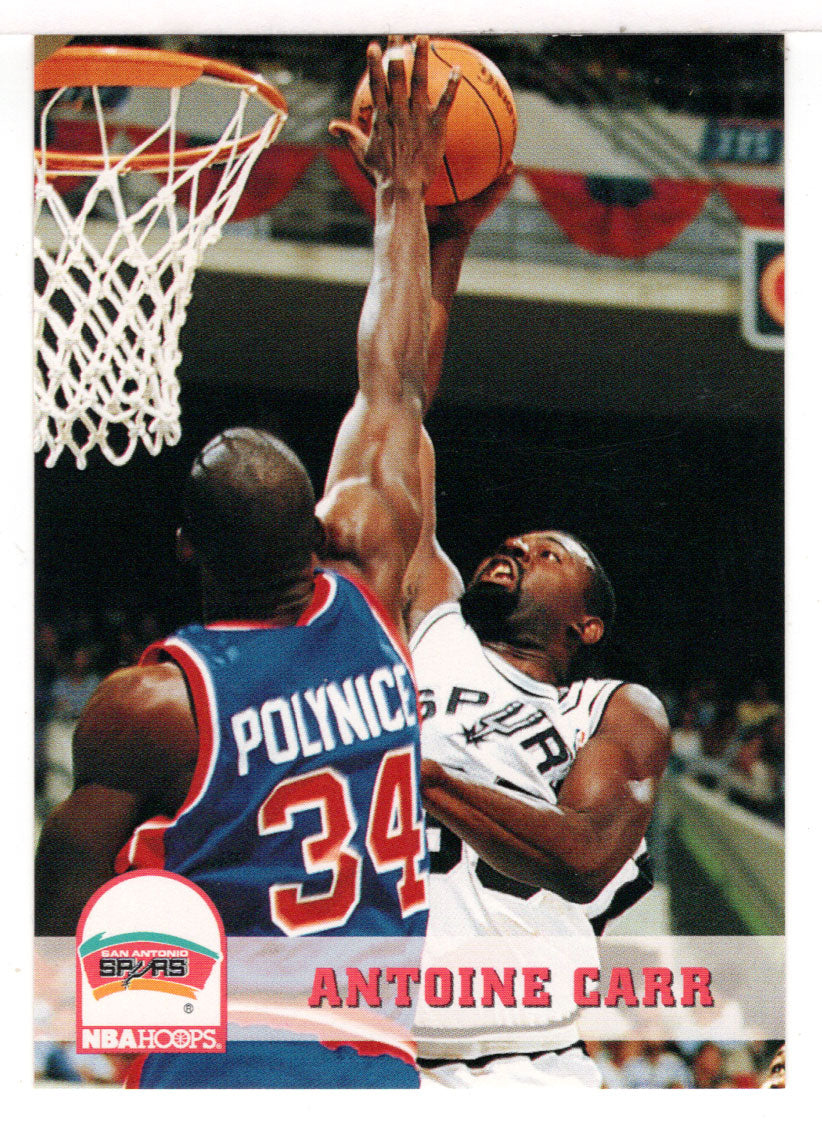 Antoine Carr - San Antonio Spurs (NBA Basketball Card) 1993-94 Hoops # 196 Mint
