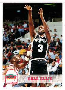 Dale Ellis - San Antonio Spurs (NBA Basketball Card) 1993-94 Hoops # 200 Mint