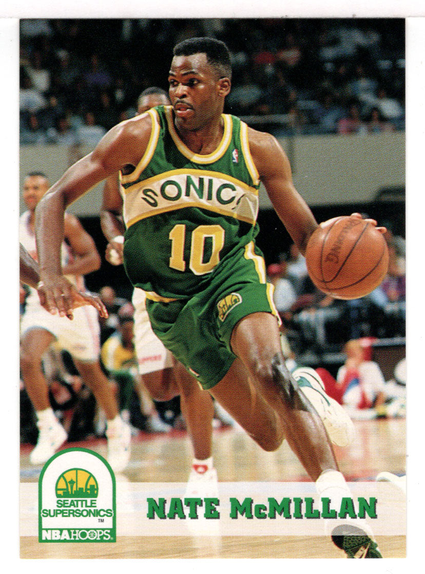 Nate McMillan - Seattle SuperSonics (NBA Basketball Card) 1993-94 Hoops # 209 Mint