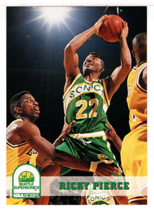 Ricky Pierce - Seattle SuperSonics (NBA Basketball Card) 1993-94 Hoops # 212 Mint