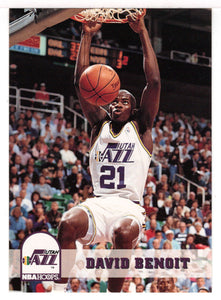 David Benoit - Utah Jazz (NBA Basketball Card) 1993-94 Hoops # 213 Mint