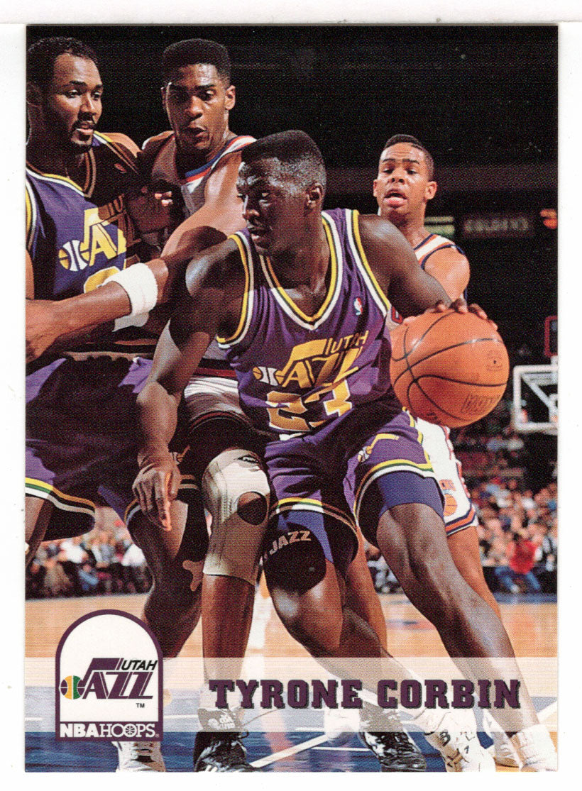 Tyrone Corbin - Utah Jazz (NBA Basketball Card) 1993-94 Hoops # 214 Mint