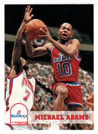 Michael Adams - Washington Bullets (NBA Basketball Card) 1993-94 Hoops # 220 Mint