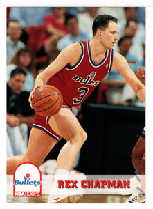 Rex Chapman - Washington Bullets (NBA Basketball Card) 1993-94 Hoops # 221 Mint