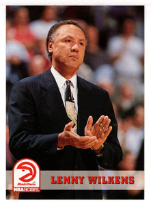 Lenny Wilkens - Atlanta Hawks - NBA Coach (NBA Basketball Card) 1993-94 Hoops # 230 Mint