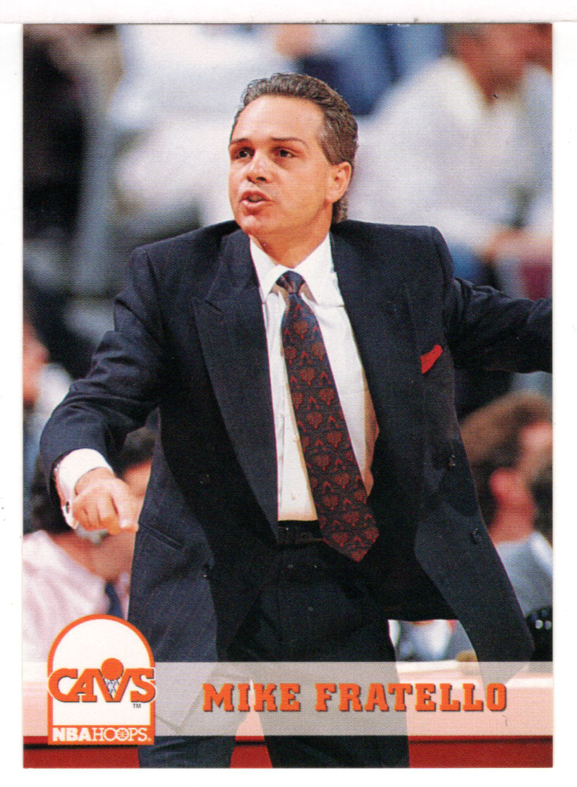 Mike Fratello - Cleveland Cavaliers - NBA Coach (NBA Basketball Card) 1993-94 Hoops # 234 Mint