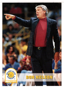 Don Nelson - Golden State Warriors - NBA Coach (NBA Basketball Card) 1993-94 Hoops # 238 Mint