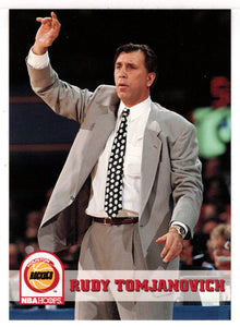 Rudy Tomjanovich - Houston Rockets - NBA Coach (NBA Basketball Card) 1993-94 Hoops # 239 Mint