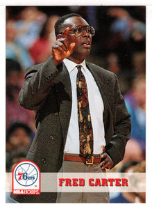 Fred Carter - Philadelphia 76ers - NBA Coach (NBA Basketball Card) 1993-94 Hoops # 249 Mint