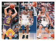 John Stockton - Tim Hardaway - Scott Skiles - League Leaders (NBA Basketball Card) 1993-94 Hoops # 286 Mint