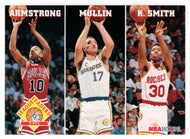 B.J. Armstrong - Chris Mullin - Kenny Smith - League Leaders (NBA Basketball Card) 1993-94 Hoops # 288 Mint