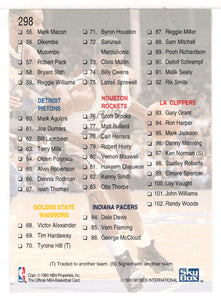 Checklist # 1 (NBA Basketball Card) 1993-94 Hoops # 298 Mint