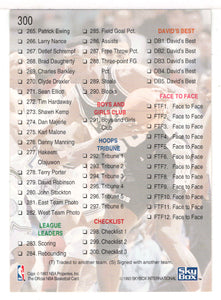 Checklist # 3 (NBA Basketball Card) 1993-94 Hoops # 300 Mint