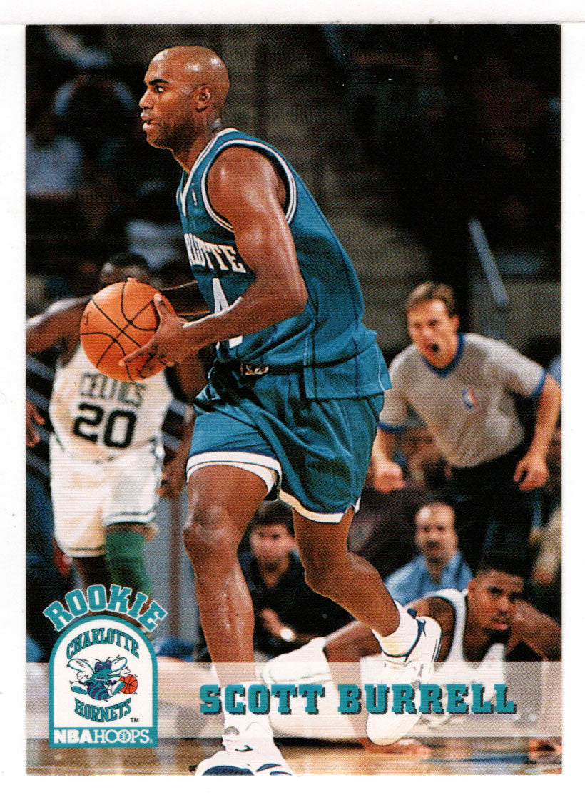 Scott Burrell RC - Charlotte Hornets (NBA Basketball Card) 1993-94 Hoops # 307 Mint