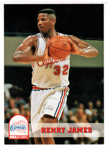 Henry James - Los Angeles Clippers (NBA Basketball Card) 1993-94 Hoops # 352 Mint