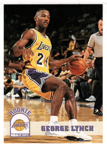 George Lynch RC - Los Angeles Lakers (NBA Basketball Card) 1993-94 Hoops # 354 Mint