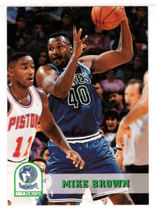 Mike Brown - Minnesota Timberwolves (NBA Basketball Card) 1993-94 Hoops # 366 Mint