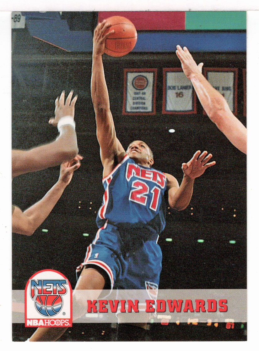 Kevin Edwards - New Jersey Nets (NBA Basketball Card) 1993-94 Hoops # 370 Mint