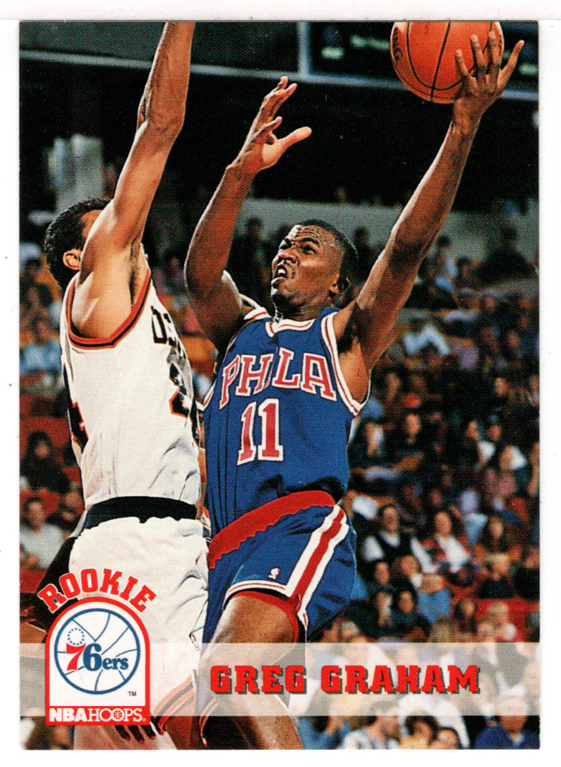 Greg Graham RC - Philadelphia 76ers (NBA Basketball Card) 1993-94 Hoops # 386 Mint