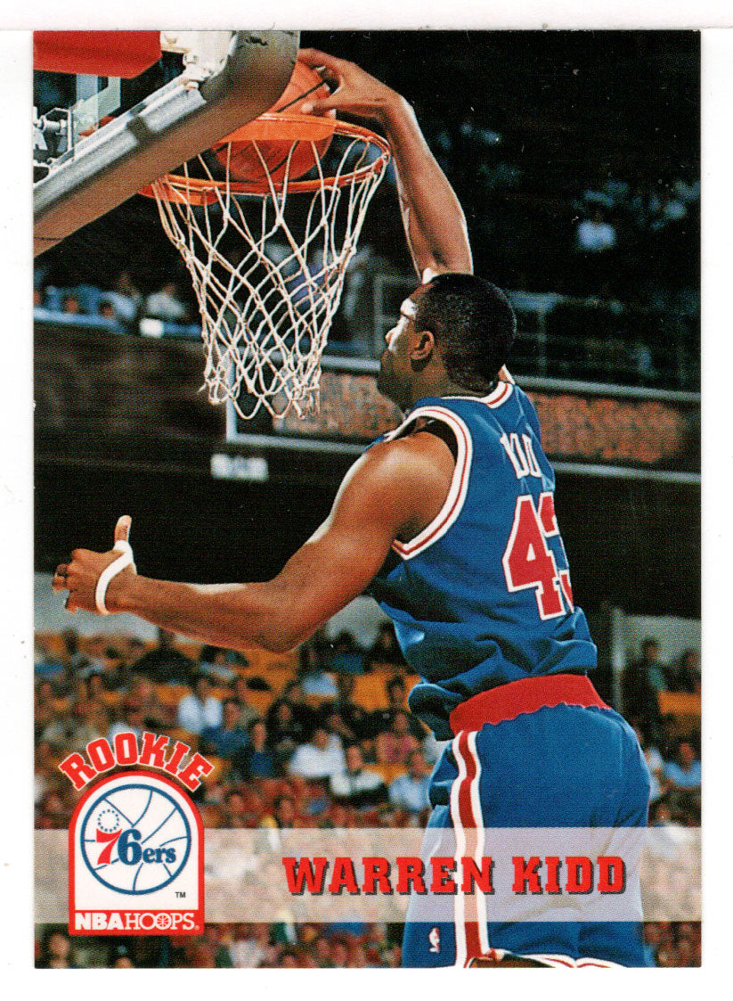 Warren Kidd RC - Philadelphia 76ers (NBA Basketball Card) 1993-94 Hoops # 387 Mint