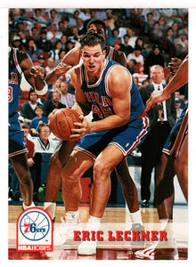 Eric Leckner - Philadelphia 76ers (NBA Basketball Card) 1993-94 Hoops # 388 Mint