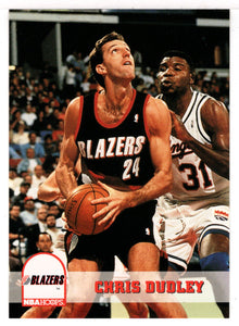 Chris Dudley - Portland Trail Blazers (NBA Basketball Card) 1993-94 Hoops # 396 Mint