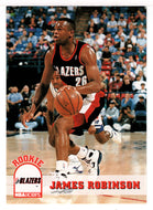 James Robinson RC - Portland Trail Blazers (NBA Basketball Card) 1993-94 Hoops # 398 Mint