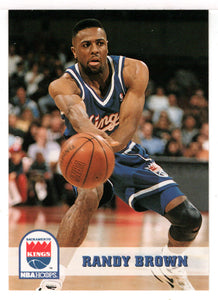 Randy Brown - Sacramento Kings (NBA Basketball Card) 1993-94 Hoops # 400 Mint