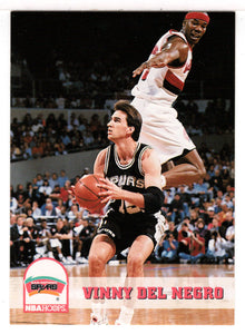 Vinny Del Negro - San Antonio Spurs (NBA Basketball Card) 1993-94 Hoops # 403 Mint