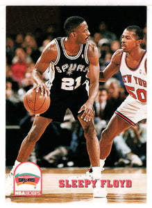 Sleepy Floyd - San Antonio Spurs (NBA Basketball Card) 1993-94 Hoops # 404 Mint