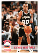 Chris Whitney RC - San Antonio Spurs (NBA Basketball Card) 1993-94 Hoops # 406 Mint