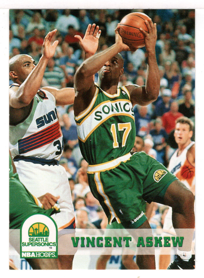 Vincent Askew - Seattle SuperSonics (NBA Basketball Card) 1993-94 Hoops # 407 Mint