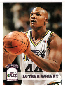 Luther Wright RC - Utah Jazz (NBA Basketball Card) 1993-94 Hoops # 415 Mint