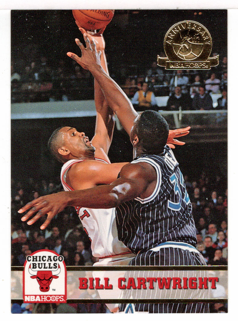 Bill Cartwright - Chicago Bulls - Fifth Anniversary Gold (NBA Basketball Card) 1993-94 Hoops # 26 Mint