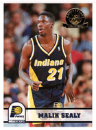 Malik Sealy - Indiana Pacers - Fifth Anniversary Gold (NBA Basketball Card) 1993-94 Hoops # 91 Mint