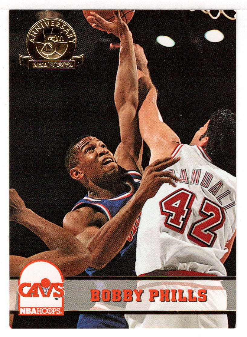 Bobby Phills - Cleveland Cavaliers - Fifth Anniversary Gold (NBA Basketball Card) 1993-94 Hoops # 319 Mint