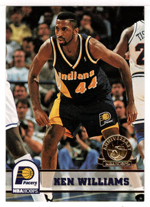 Ken Williams - Indiana Pacers - Fifth Anniversary Gold (NBA Basketball Card) 1993-94 Hoops # 349 Mint