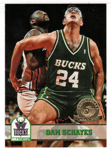 Dan Schayes - Milwaukee Bucks - Fifth Anniversary Gold (NBA Basketball Card) 1993-94 Hoops # 365 Mint