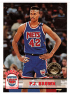 P.J. Brown - New Jersey Nets - Fifth Anniversary Gold (NBA Basketball Card) 1993-94 Hoops # 369 Mint