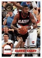 Harvey Grant - Portland Trail Blazers - Fifth Anniversary Gold (NBA Basketball Card) 1993-94 Hoops # 397 Mint