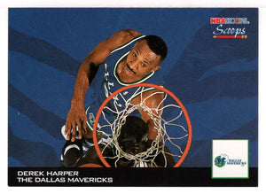 Derek Harper - Dallas Mavericks - Scoops (NBA Basketball Card) 1993-94 Hoops # HS 6 Mint