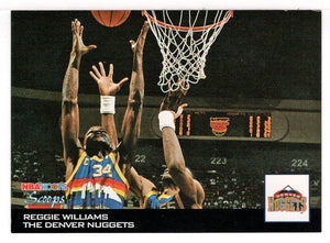 Reggie Williams - Denver Nuggets - Scoops (NBA Basketball Card) 1993-94 Hoops # HS 7 Mint