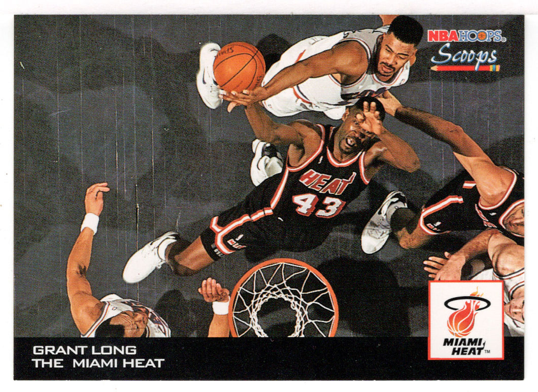 Grant Long - Miami Heat - Scoops (NBA Basketball Card) 1993-94 Hoops # HS 14 Mint