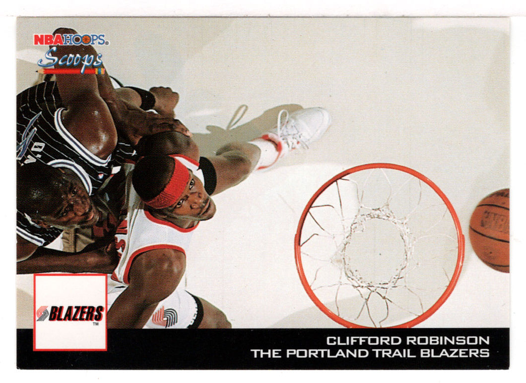 Clifford Robinson - Portland Trail Blazers - Scoops (NBA Basketball Card) 1993-94 Hoops # HS 22 Mint