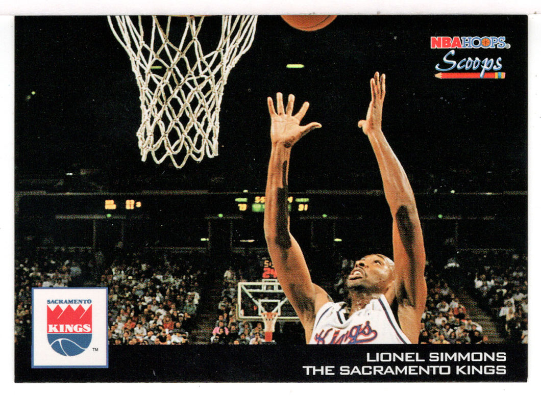 Lionel Simmons - Sacramento Kings - Scoops (NBA Basketball Card) 1993-94 Hoops # HS 23 Mint
