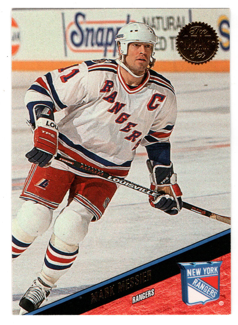 Mark Messier - New York Rangers (NHL Hockey Card) 1993-94 Leaf # 158 Mint