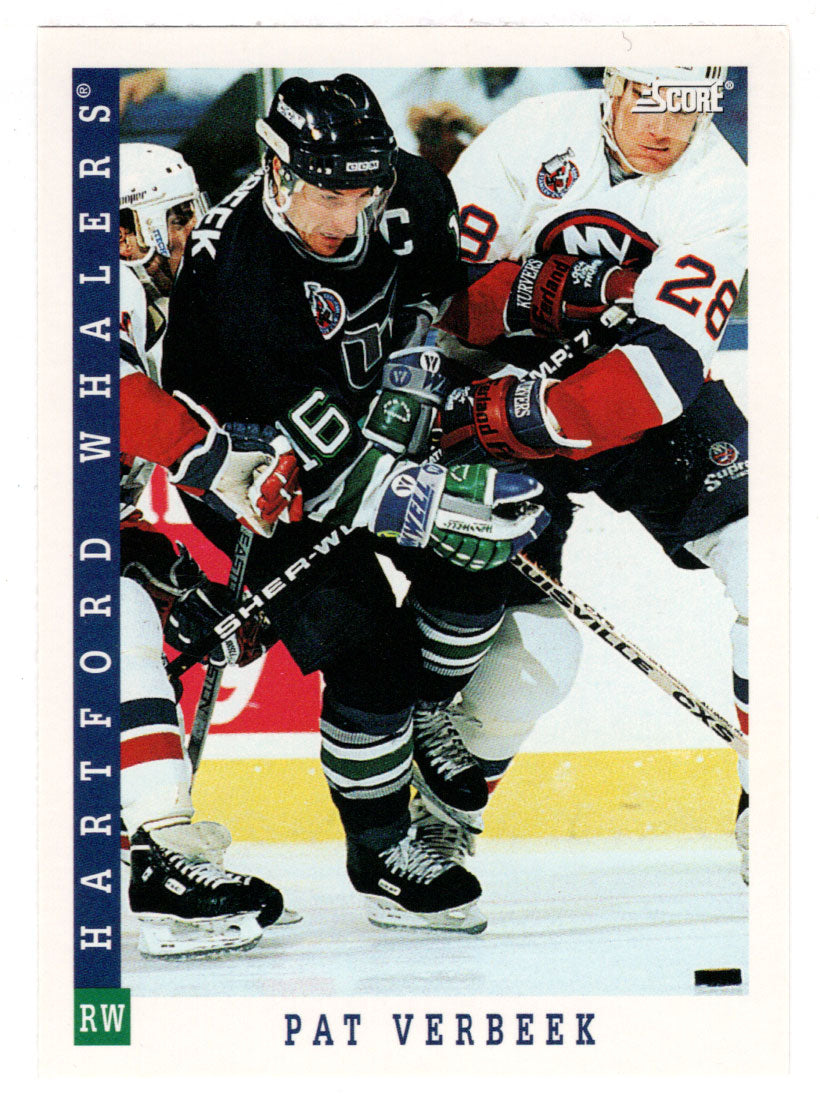 Pat Verbeek - Hartford Whalers (NHL Hockey Card) 1993-94 Score # 10 Mint