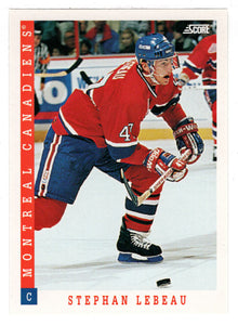 Stephan Lebeau - Montreal Canadiens (NHL Hockey Card) 1993-94 Score # 72 Mint