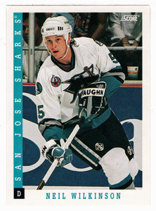 Neil Wilkinson - San Jose Sharks (NHL Hockey Card) 1993-94 Score # 138 Mint